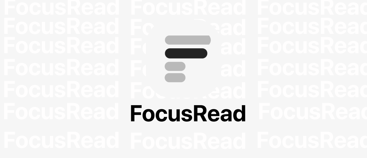 Focus Read Web Extension